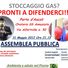 Il volantino dell'assemblea