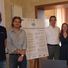 Matteo Bianchini progettista del sito www.martinbook.it e responsabile della comunicazione del Cocalo's Club, Daniele Ragni della Publisport, Massimo Vagnoni consigliere delegato alla cultura del Comune di Martinsicuro, Valeria Di Felice della 